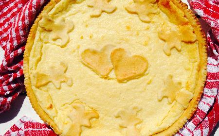 Tarta grysikowa na kruchym spodzie - francuski przepis na deser z kaszki manny